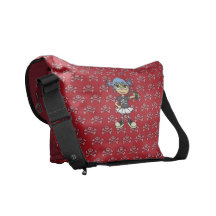 Szenen-Mädchen-Bote-Tasche 1 Kuriertaschen