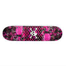 Szenen-Mädchen-Skateboard-Plattform Individuelle Skatedecks