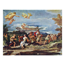 Szenen von der Mythologie: Vertumnus und Pomona du Individuelle Einladungskarten