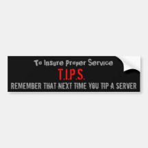 T.I.P.S., richtigen Service zu versichern, erinner Autoaufkleber