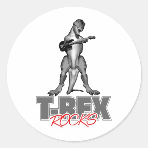 T-Rex Felsen Stickers
