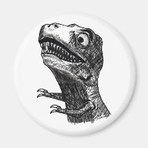 T-Rex Raserei Meme - Magnet Kühlschrankmagnete