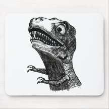 T-Rex Raserei Meme - Mousepad