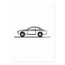 T-Shirt Alfa Romeo GTAs GTV Postkarte