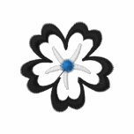 T-Shirt das longsleeve der Blume gestickten Frauen