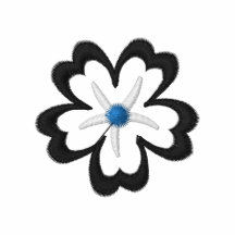 T-Shirt das longsleeve der Blume gestickten Frauen