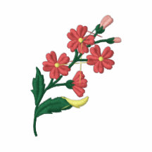 T-Shirt das longsleeve der Blume gestickten Frauen
