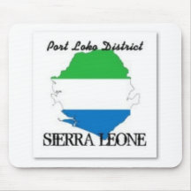 T-SHIRT DES SIERRA LEONE-NO1 UND USW. MAUSPADS