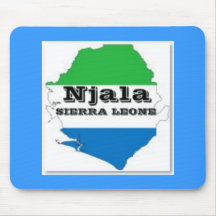 T-SHIRT des SIERRA LEONE-NO1 UND usw. Mousepad