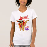 T-Shirt Vintages Retro Miami-Mädchen
