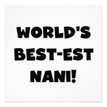 T-Shirts und Geschenk des Gut-est Nani der schwarz Personalisierte Ankündigungskarte