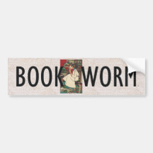 T-STÜCK Buch-Wurm Auto Sticker