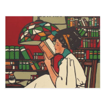 T-STÜCK Buch-Wurm Postkarte