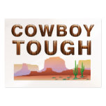 T-STÜCK Cowboy stark Visitenkartenvorlage