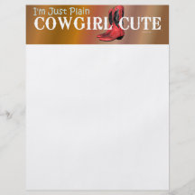 T-STÜCK Cowgirl niedlich Flyerbedruckung