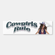 T-STÜCK Cowgirls-Regel Auto Sticker