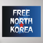 T-STÜCK freies Nordkorea Plakatdrucke