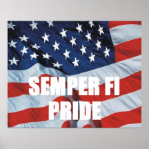T-STÜCK Semper FI-Stolz Plakat