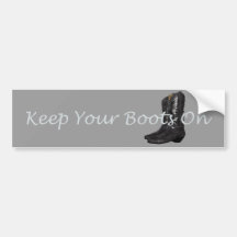 T-STÜCK Stiefel an Autosticker