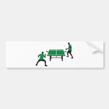 table tennis autoaufkleber