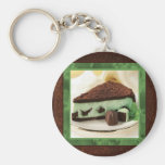 Tadelloser Schokoladen-Käsekuchen Keychain Schlüsselanhänger