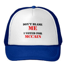 Tadeln Sie mich nicht, den ich für Mccain wählte Truckerkappen