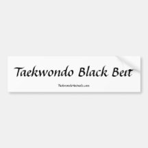 Taekwondo-Autoaufkleber