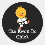 Taekwondo-Küken-Aufkleber
