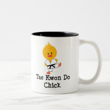 Taekwondo-Küken-Becher Kaffee Tasse
