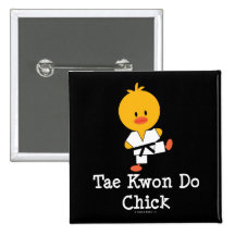 Taekwondo-Küken-Knopf Button
