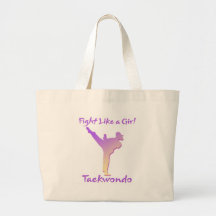 Taekwondo-Mädchen Tragetaschen