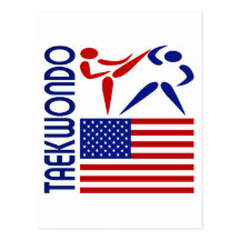 Taekwondo Vereinigte Staaten Postkarten