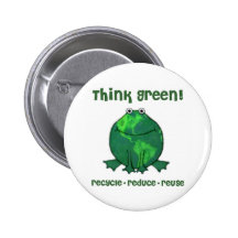 Tag der Erde-Klimafrosch Anstecknadelbuttons