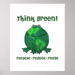 Tag der Erde-Klimafrosch Posterdruck