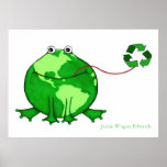 Tag der Erde-Klimafrosch Posterdrucke
