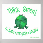 Tag der Erde-Klimafrosch Posterdrucke