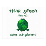 Tag der Erde-Klimafrosch Postkarte