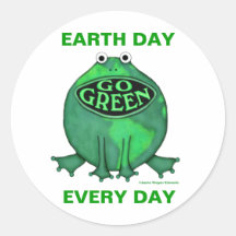 Tag der Erde umweltsmäßig Runde Sticker