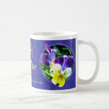 Tag der Erde-Viola-Gelächter-Becher Teehaferl