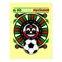 Tag des toten futbol 2010 Postkarten