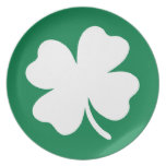 Tag Irland Kleeblatt-St. Patricks Flacher Teller