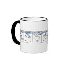 Tage der Woche Memes Kaffeetasse