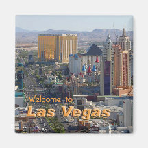 Tageslicht auf dem Las Vegas-Streifen Kühlschrankmagnet