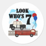 Tägliche Held-7. Geburtstag Runder Sticker
