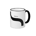 Tahoma Schriftart Parenthese Schnurrbart-Becher Tee Tasse