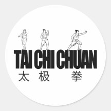 Tai-Chi Chuan Runder Aufkleber