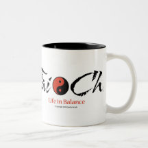 Tai-Chi Yin/Yang "Leben in Balance" zwei tonen Bec Teetasse