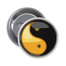 Taijitu_yellow Anstecknadel