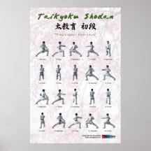 Taikyoku Shodan - erstes Kata Plakatdruck