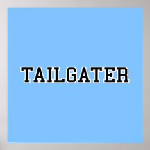 Tailgater Jersey Schriftart - irgendwelche Team-Fa Posterdruck